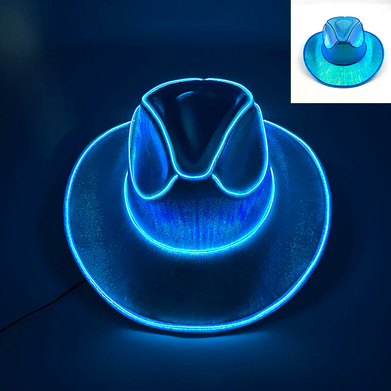 Glowing LED Cowboy & Cowgirl Hats