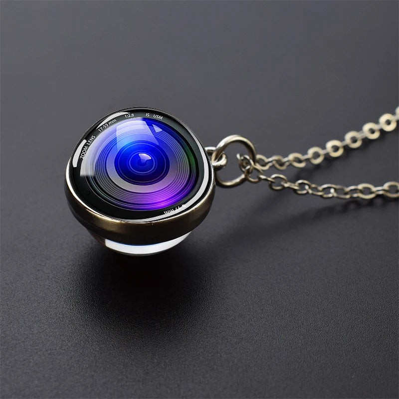 Camera Lens Eyes Necklace