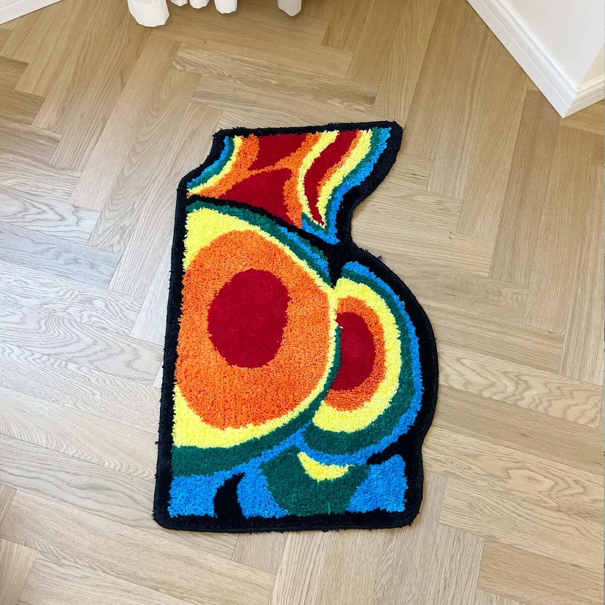 Sexy Woman Butt Infrared Colored Rug,