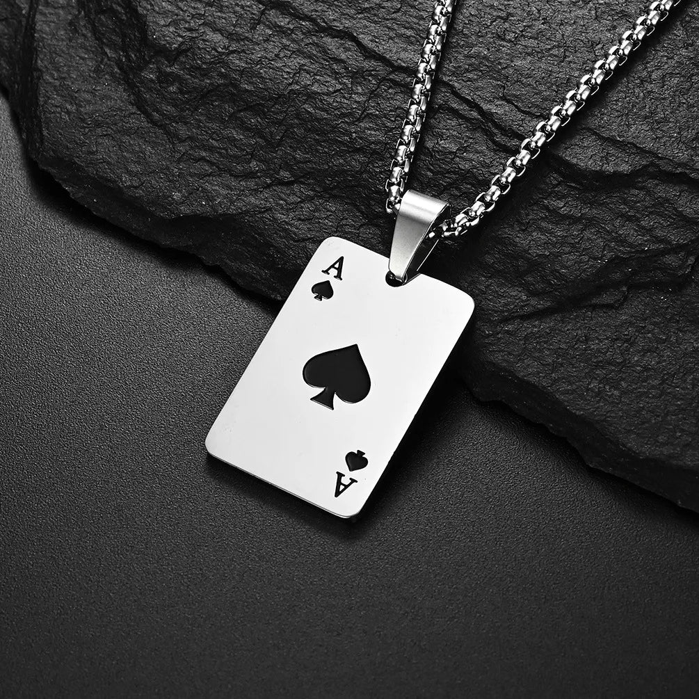 Poker Card Necklace