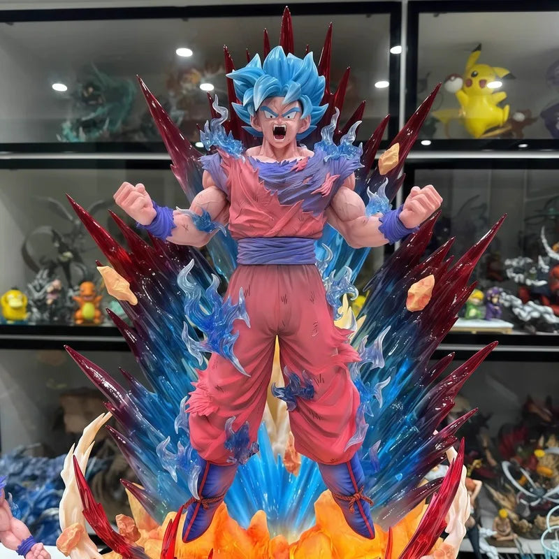 Big Dragon Ball Super Saiyan Blue Goku Power Statue