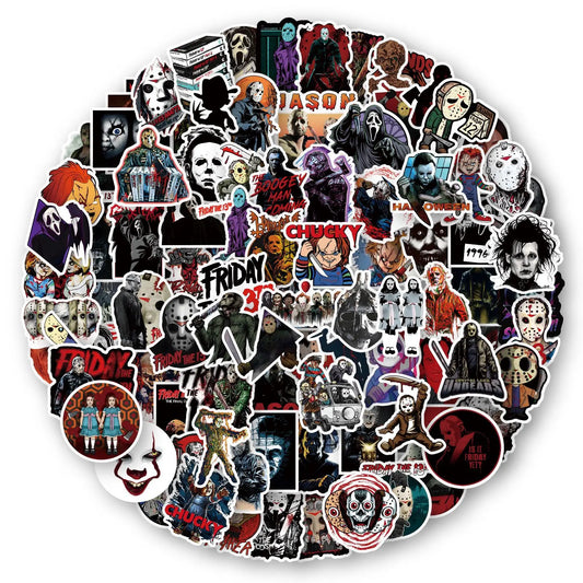 Mixed Horror Movie Character Stickers