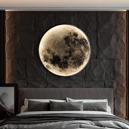 Luxury LED Moon Themed Wall Lamp