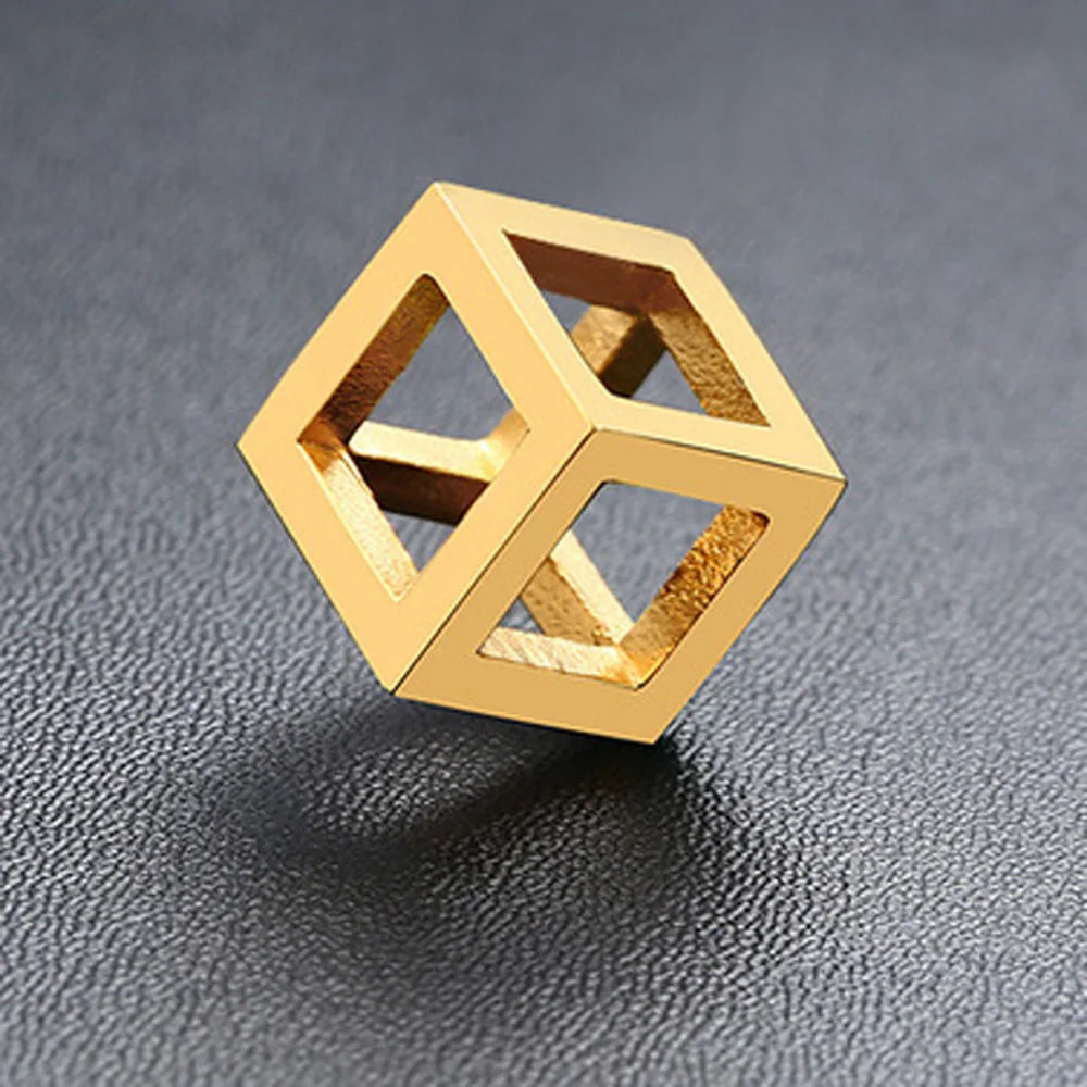 Hollow Cube Necklaces