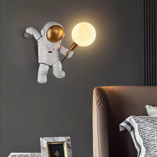 Astronaut LED Moon Lamp