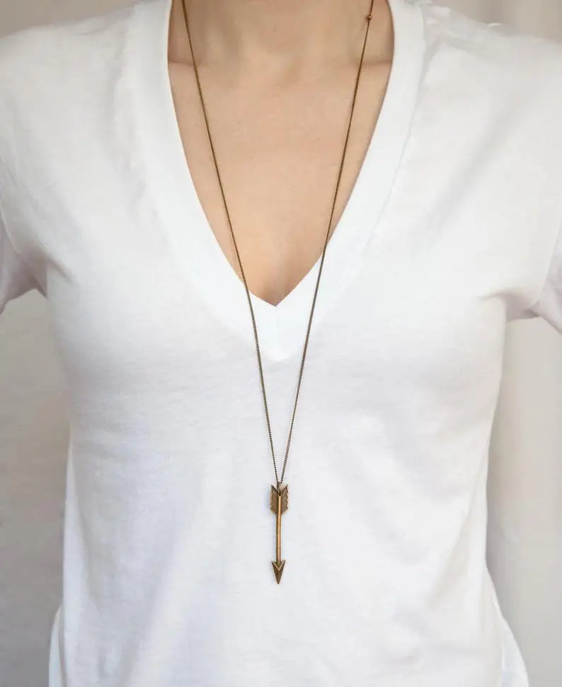 Black Arrow Necklace