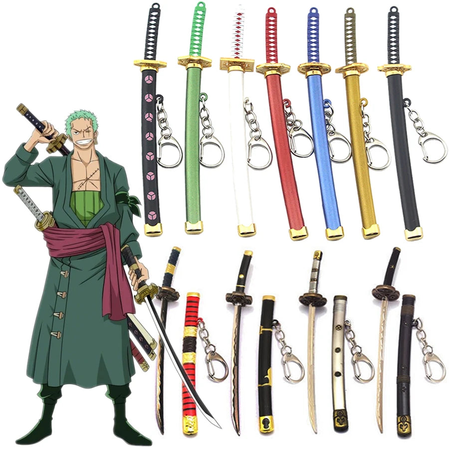 One Piece Roronoa Zoro Inspired Kitana Sword Keychains