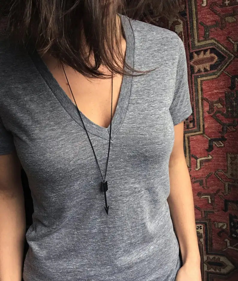 Black Arrow Necklace
