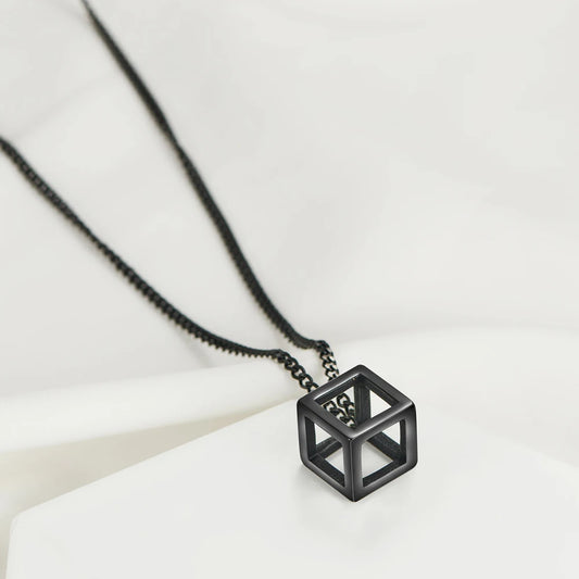 Hollow Cube Necklaces