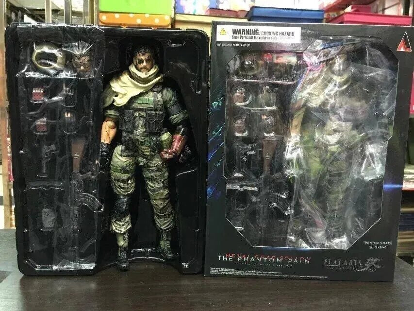 Realistic Metal Gear Solid V Inspired Phantom Pain Snake Action Figure