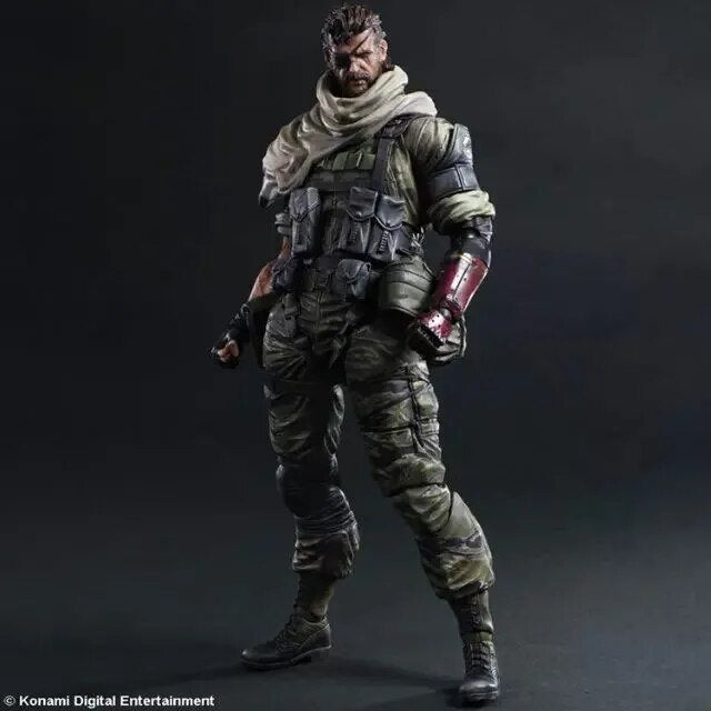 Realistic Metal Gear Solid V Inspired Phantom Pain Snake Action Figure