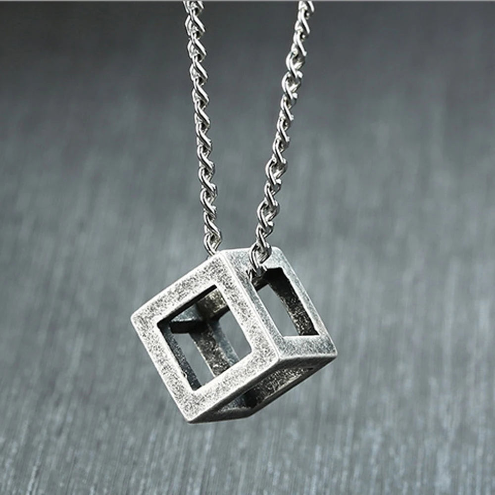 Hollow Cube Necklaces
