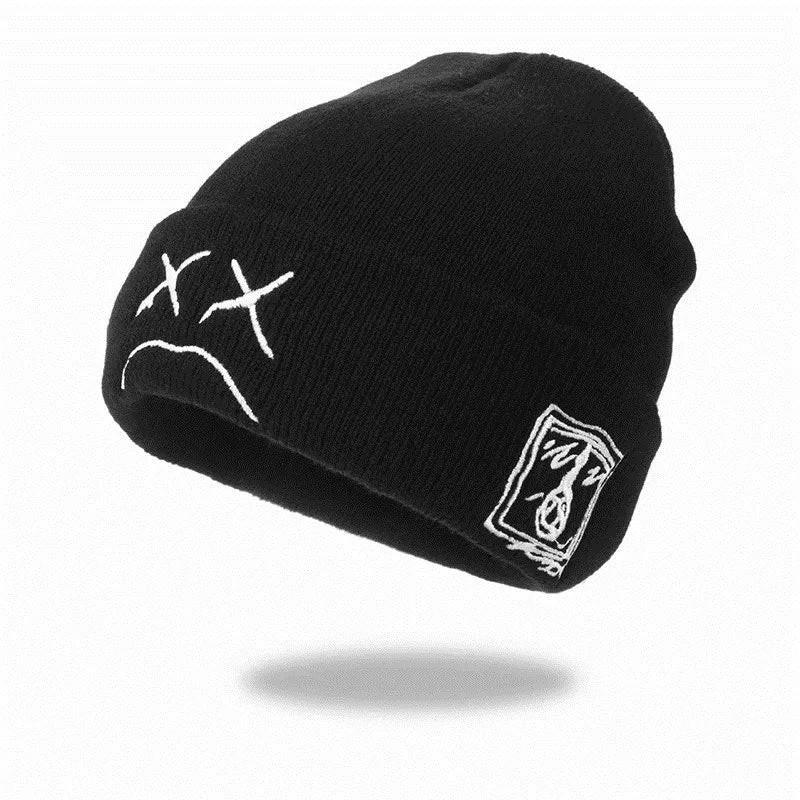 Winter Blues Knitted Beanie