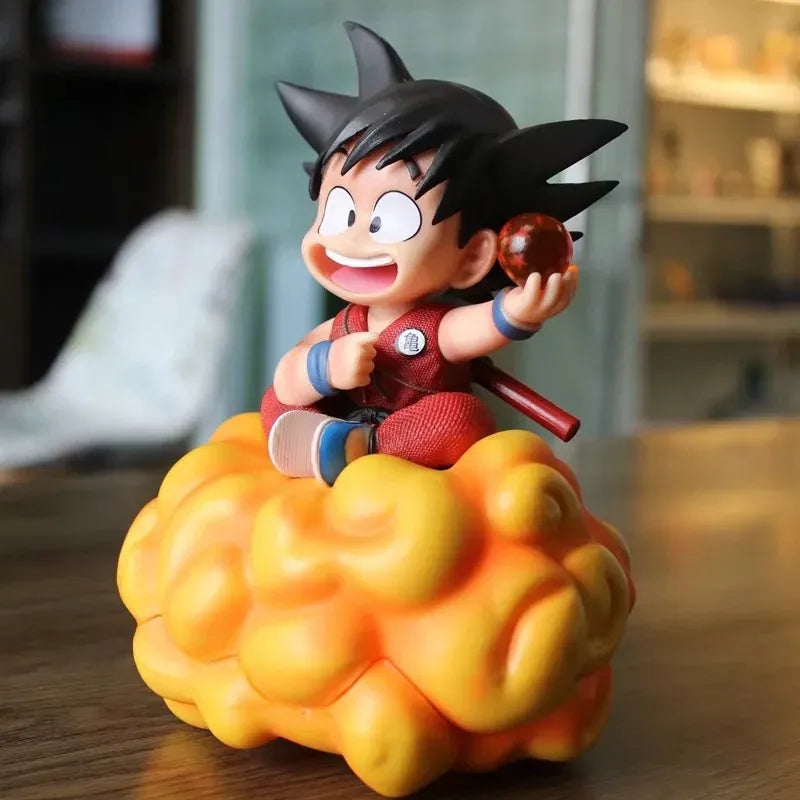 Dragon Ball Inspired Young Goku Flying Nimbus Cloud Statue