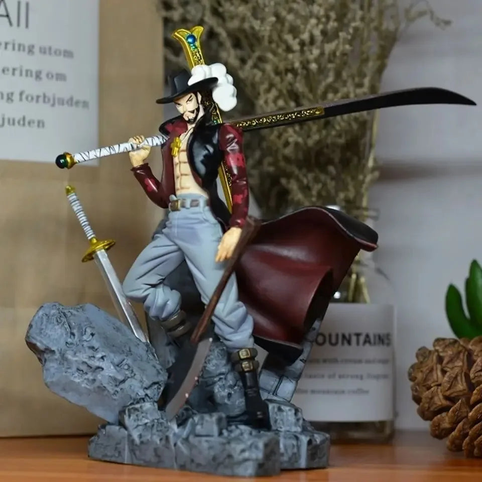 ONE PIECE Inspired Dracule "Hawk Eyes" Mihawk Action Statue