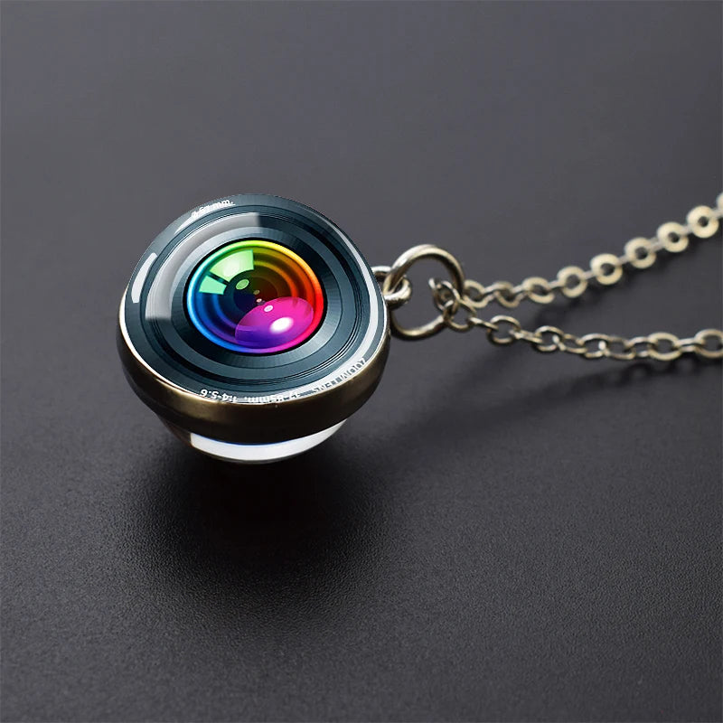 Camera Lens Eyes Necklace