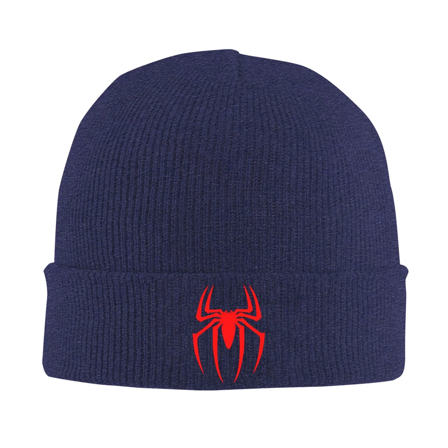 Spiderman Symbol Knitted Beanie Hat