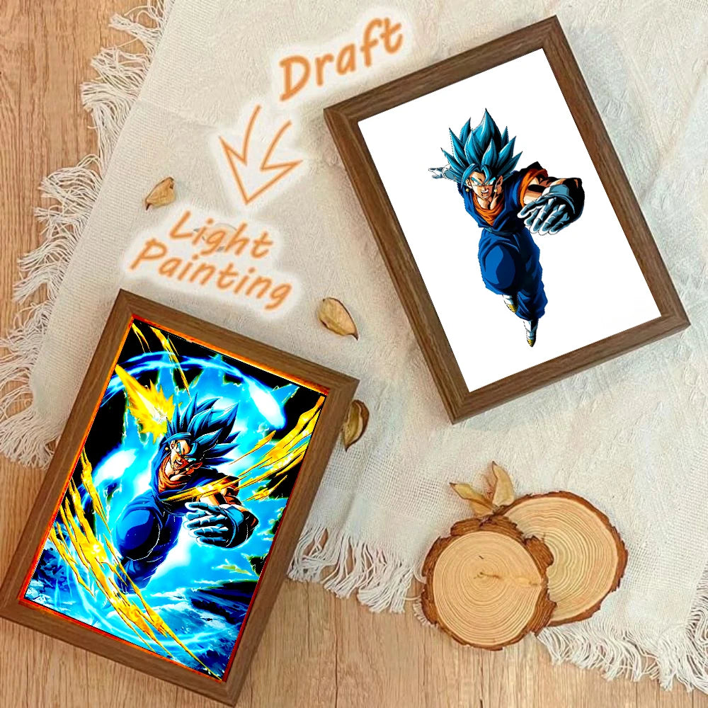 Dragon Ball Z Light Painting Photo Frame