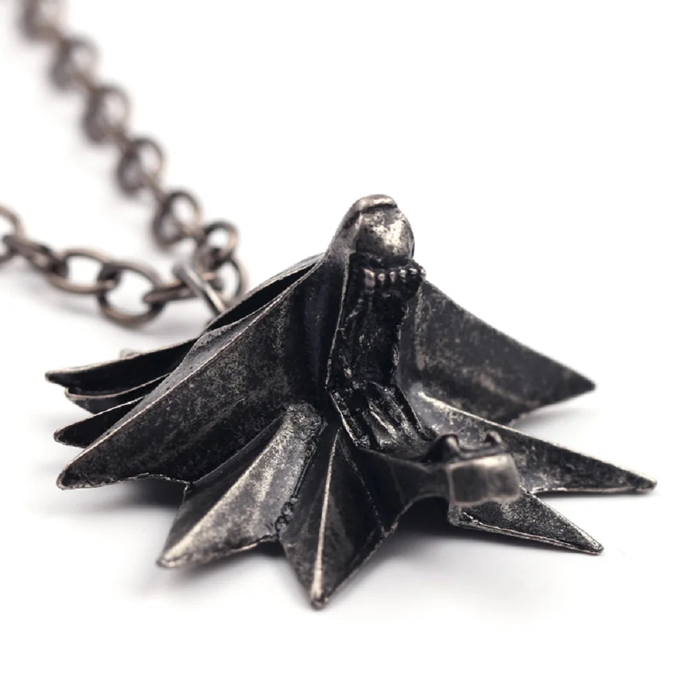The Witcher 3 Geralt Wolf Head Pendant Necklace