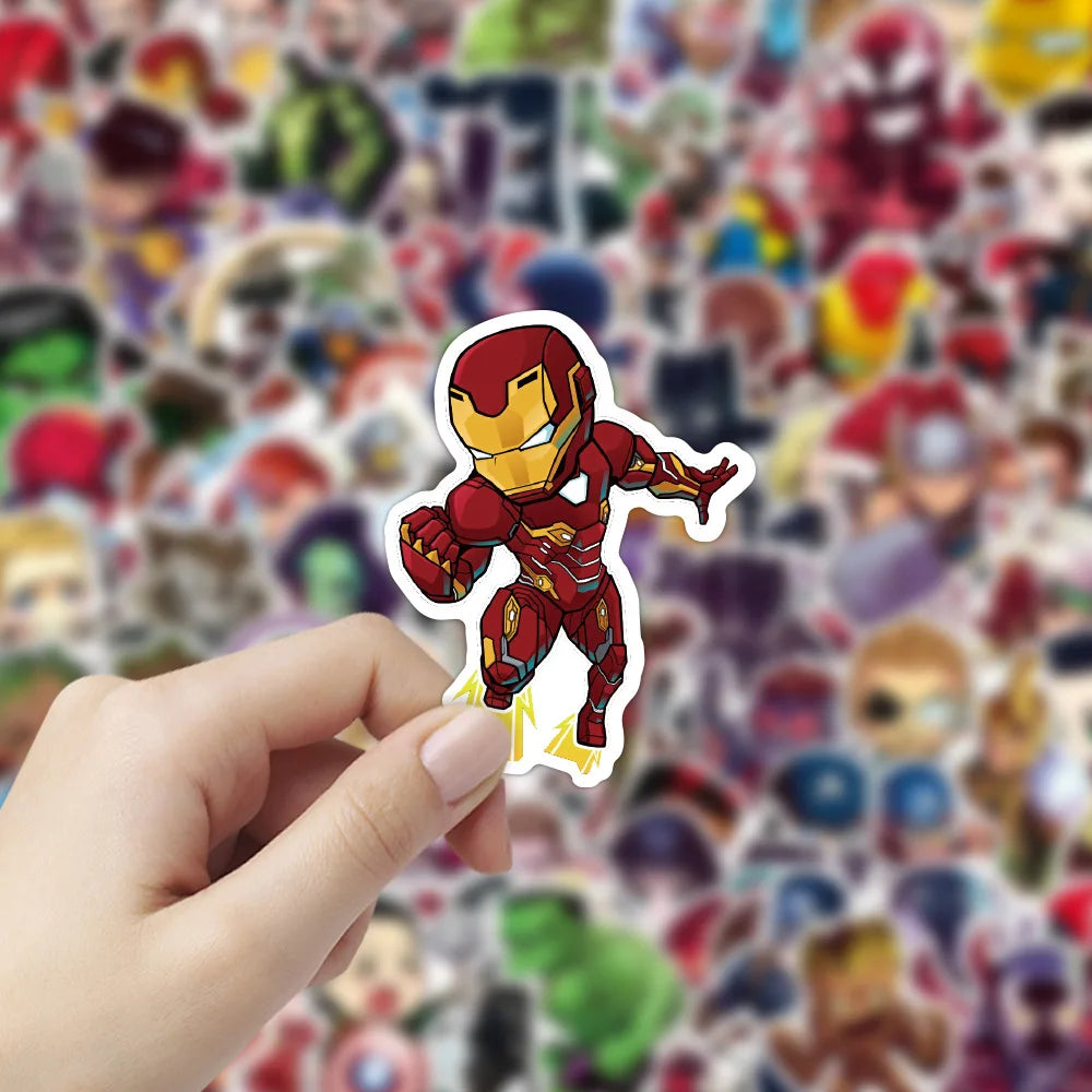 Marvel Inspired Cool Super Chibi Stickers