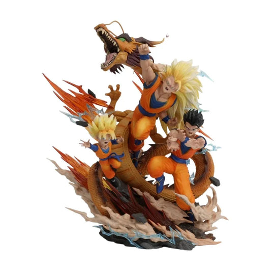 Dragon Ball Goku Gohan Goten Dragon Fist Explosion Anime Statue
