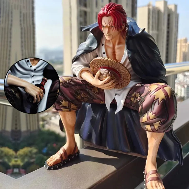 One Piece Inspired Red Hair Shanks Anime Statue