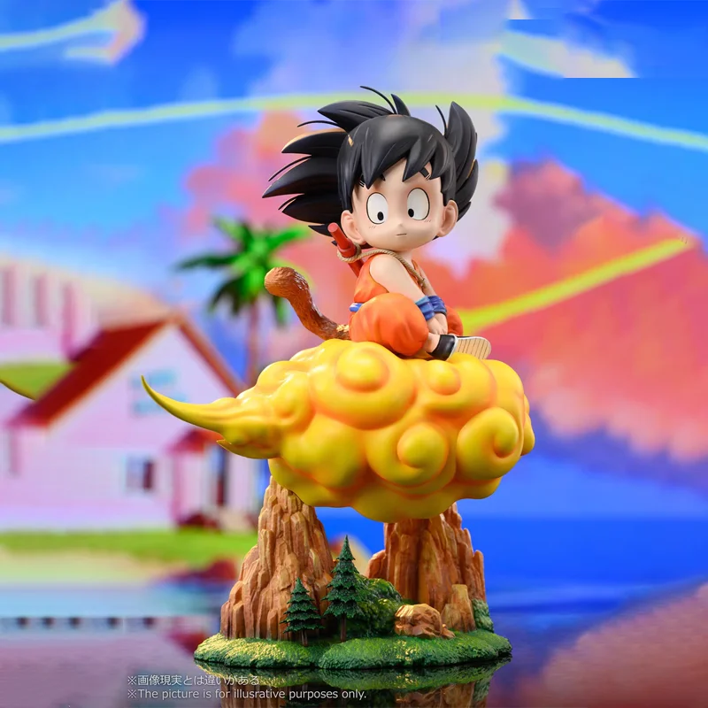 Dragon Ball Inspired Young Goku On Nimbus Statue