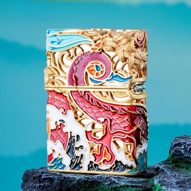 Trendy Artsy Metal Kerosine Lighter