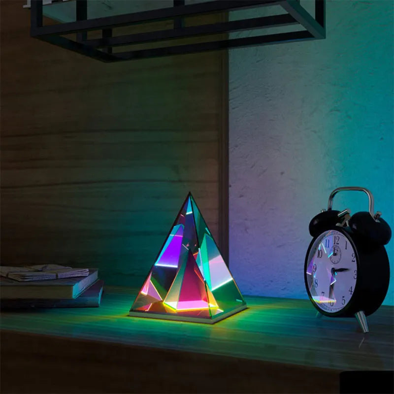 LED Pyramid/Cube/Diamond Shaped Atmosphere Lamps