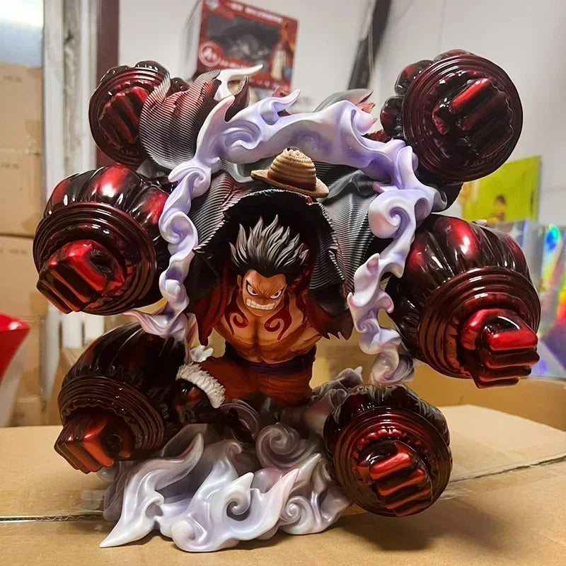 Anime One Piece Gear 4 Luffy Multi-Fist Statue