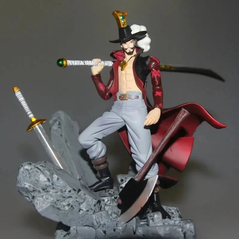 ONE PIECE Inspired Dracule "Hawk Eyes" Mihawk Action Statue