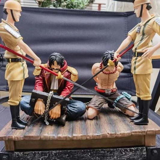 One Piece  Gol D Roger & Portgas D Ace Awaiting Execution Statues