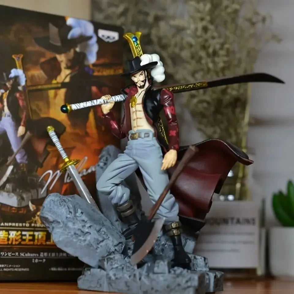 ONE PIECE Inspired Dracule "Hawk Eyes" Mihawk Action Statue