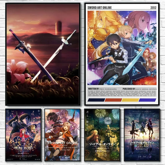 Sword Art Online Japan Anime Unframed Posters