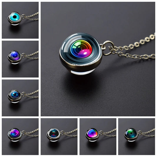 Camera Lens Eyes Necklace