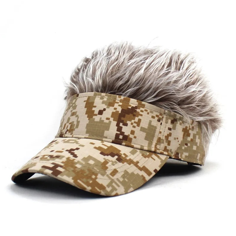 Camouflage Anime Wig Baseball Cap