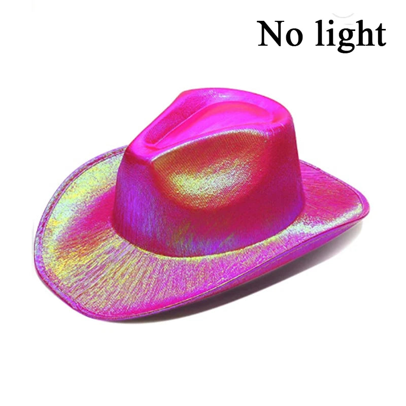 Glowing LED Cowboy & Cowgirl Hats