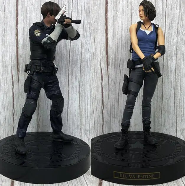 Leon Kennedy and Jill Valentine Inspired Action Statuettes