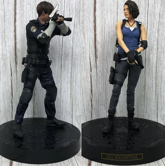 Leon Kennedy and Jill Valentine Inspired Action Statuettes