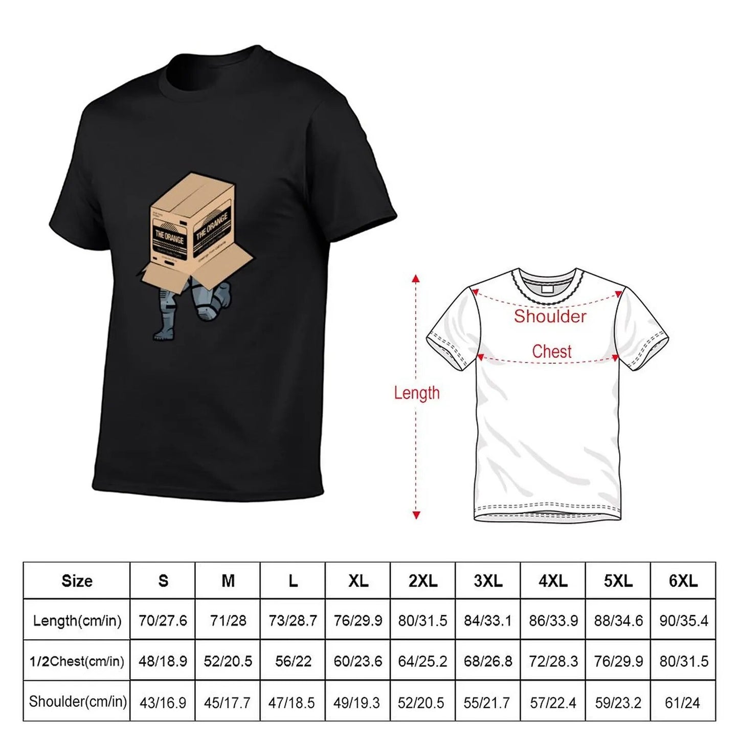 Metal Gear Solid inspired Solid Snake Sneaking Box T-Shirt