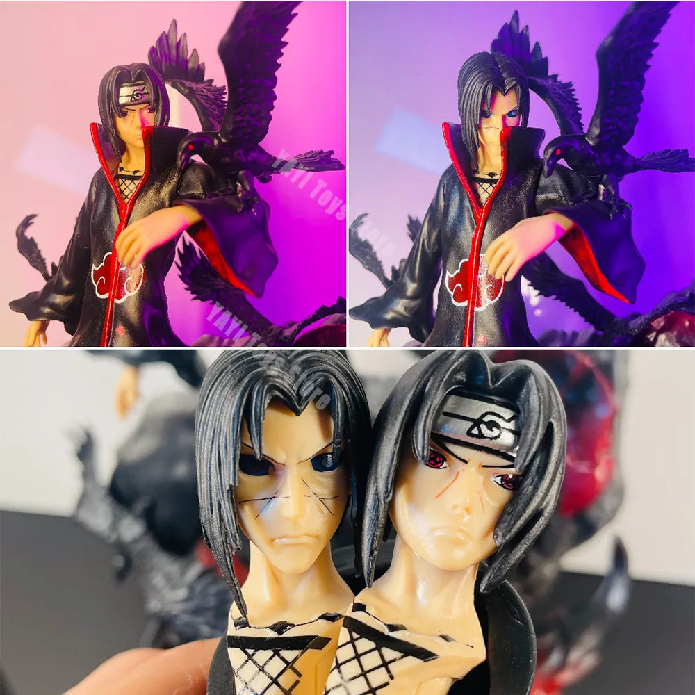 Dynamic Naruto Shippuden Themed Akatski Itachi Uchiha With Crows Action Statue