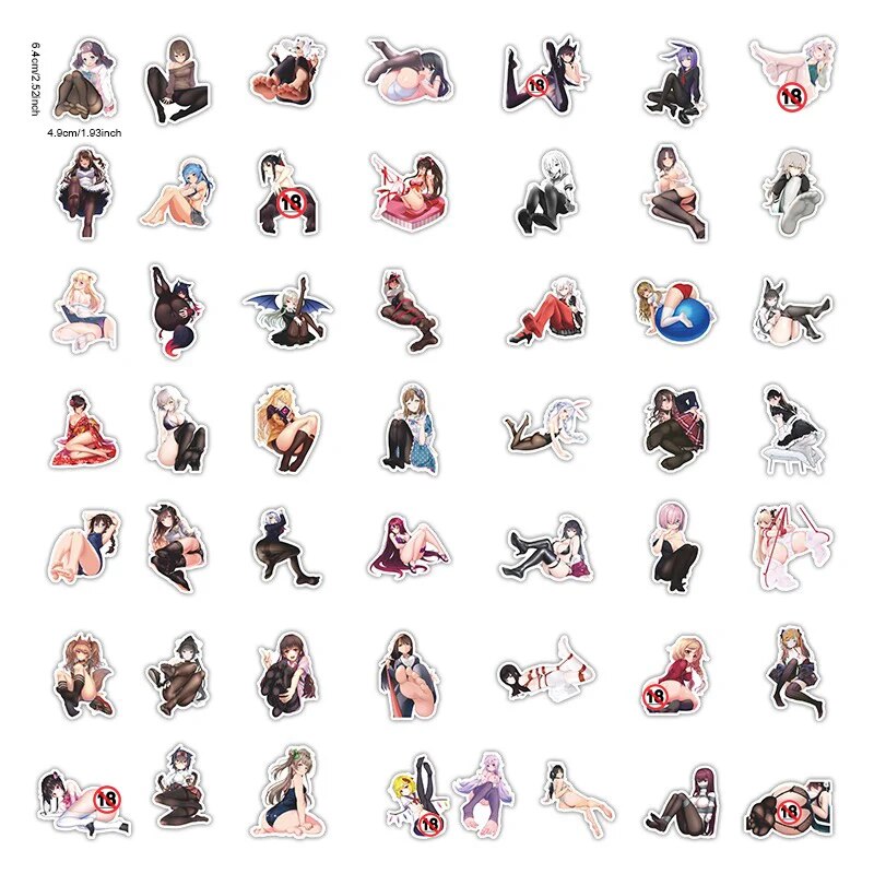 Adult Themed Sexy Hentai Stickers