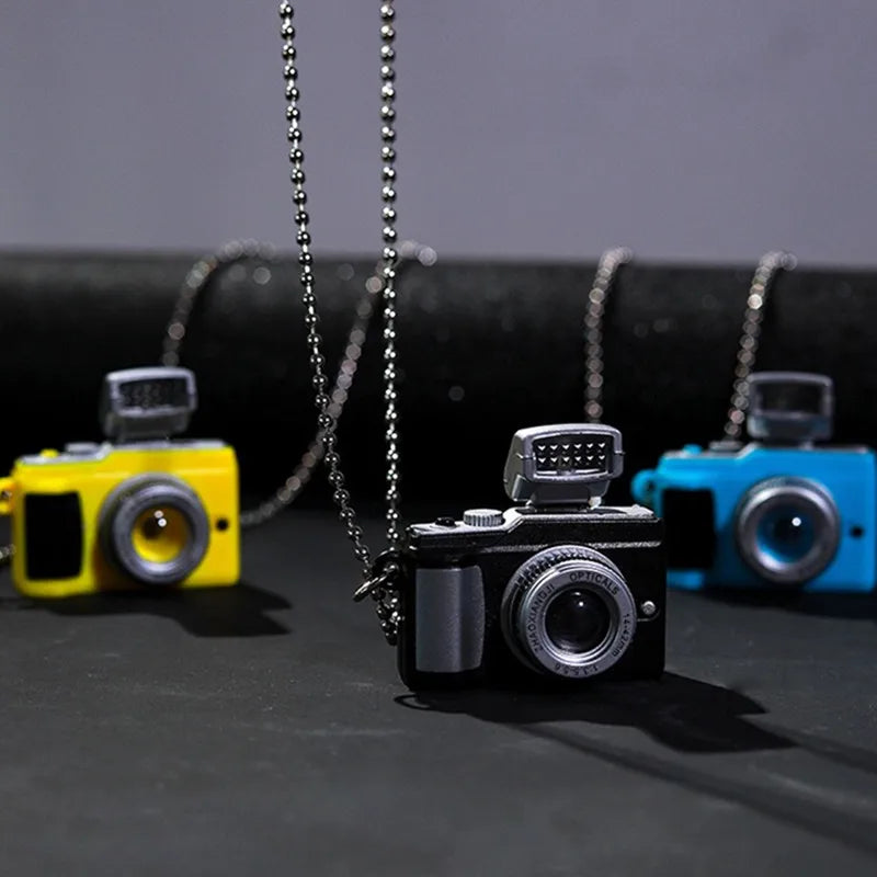 Fashion Flash Light Camera Necklace