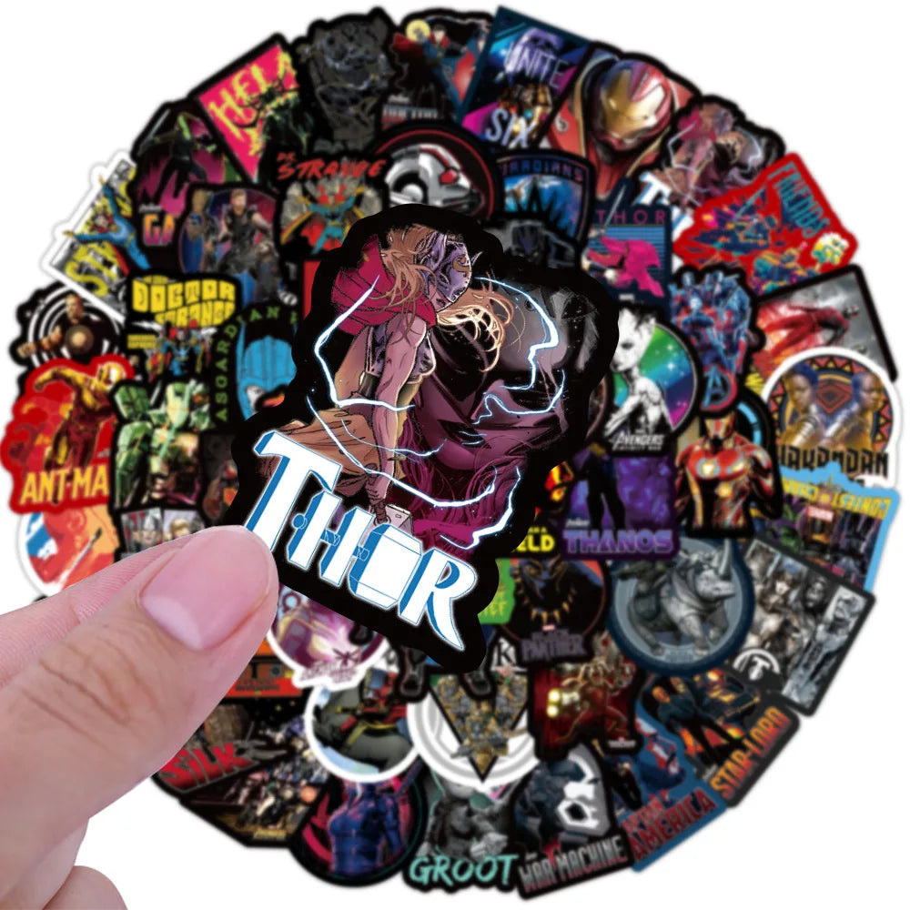 Assorted Marvel Themed Superhero Stickers