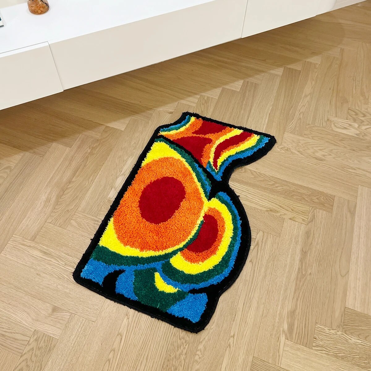 Sexy Woman Butt Infrared Colored Rug,