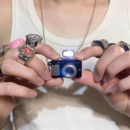 Fashion Flash Light Camera Necklace