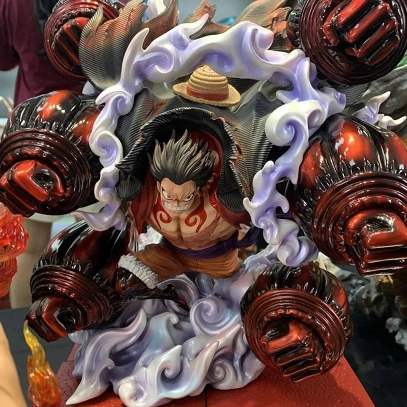 Anime One Piece Gear 4 Luffy Multi-Fist Statue