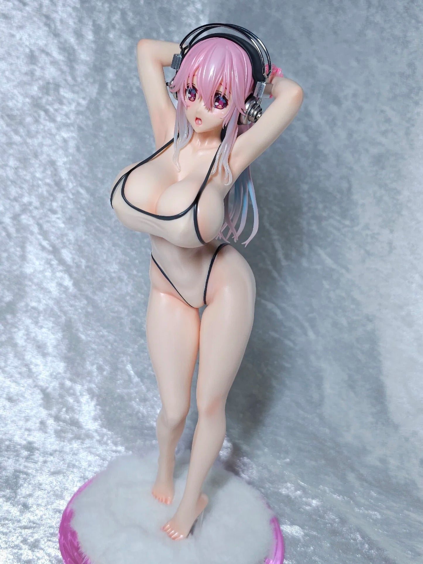 Sexy Super Sonico Inspired SoniComi White Swimsuit Hentai Statue