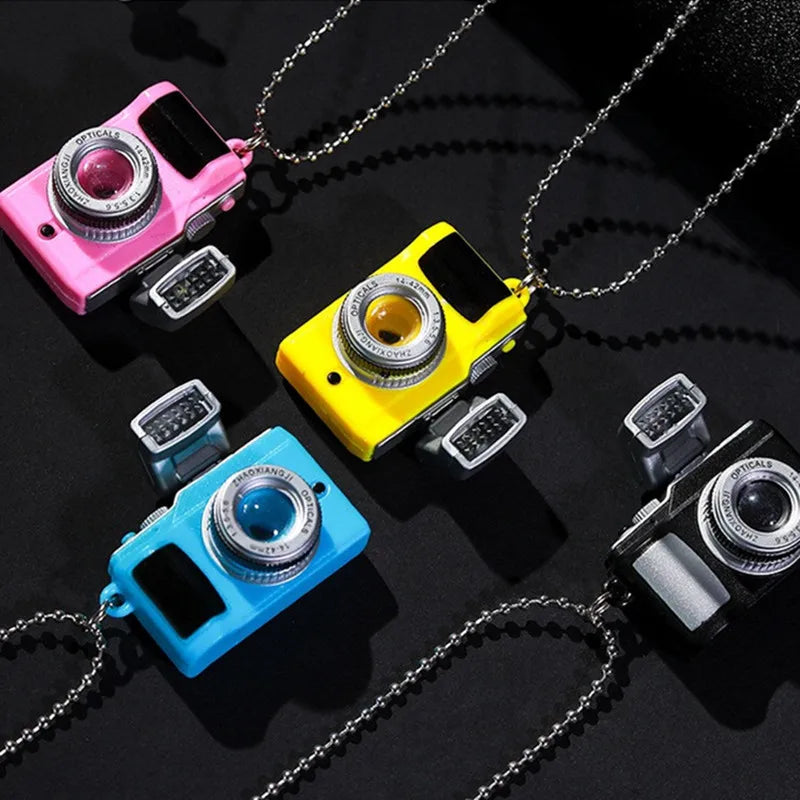 Fashion Flash Light Camera Necklace