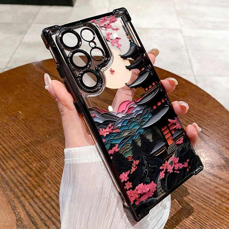 Japanese Castle Themed Phone Case for Assorted Samsung Galaxy